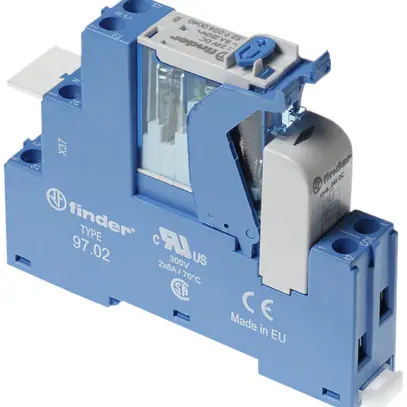 Relais de couplage AMD Finder 4C.01, 1W 16A AgNi, 24VDC, bornes à vis 