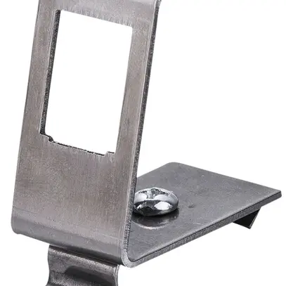 Adattatore per guida DIN ROLINE per 1 modulo Keystone lamiera d'acciaio 