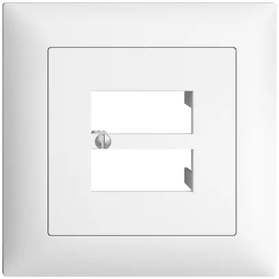 Kit frontale INC EDIZIOdue bianco 88×88mm 4×RJ45 