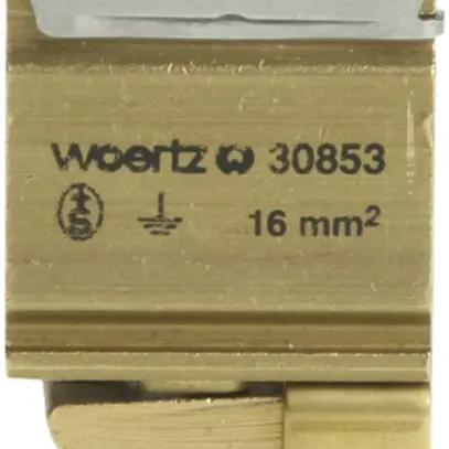 Morsetto di terra componibile Woertz 6…16mm² raccordo a vite 2×1 guida G 