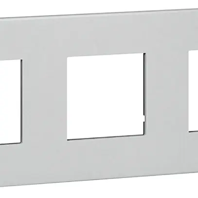 Cadre de recouvrement ATO 1×3 module, soft alu 