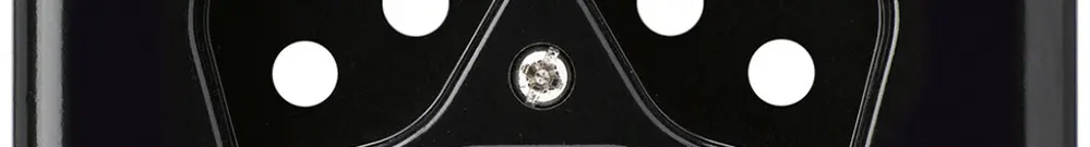 Placca di copertura grd.I 3×tipo 13 nero basico 