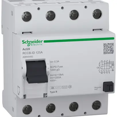 Interruttore differenziale SE Acti9 RCCB-ID 4P 400V 0.3A B 125A 4UM 