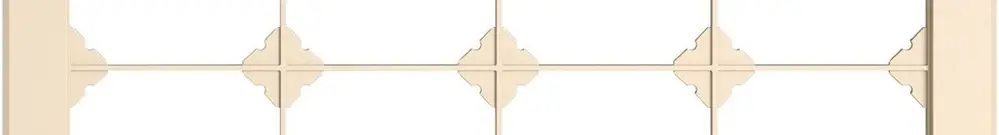Intestazione INC EDIZIO.liv SNAPFIX® 2×4 per combinazioni a libera scelta crema 