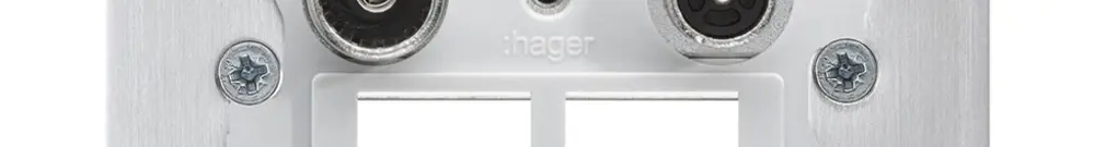 Intérieur pour prise multimédia Hager R/TV montage F 23dB 2GHz 