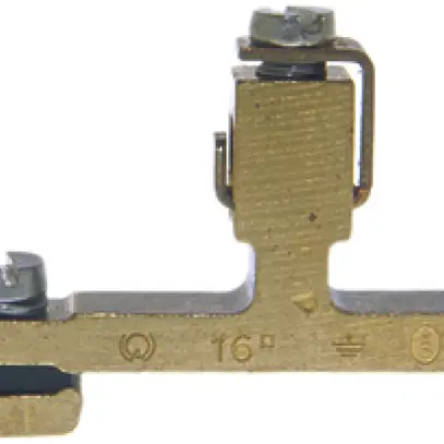 Morsetto di terra componibile Woertz 16mm² raccordo a vite 1×1 guida DIN 35mm 