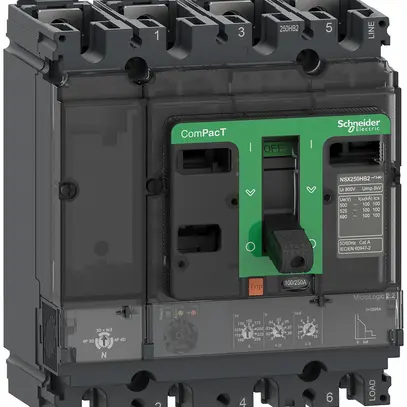 Disgiuntore di potenza ComPacT NSX100B con MicroLogic2.2 4P4d 100A 25kA 
