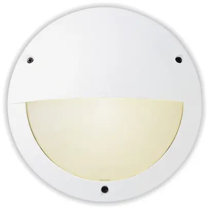 Armatur rund E27 60W IP54 weiss 
