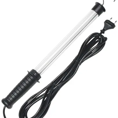 Lampada portatile fluorescente LT 1×8W 230V cavo 5m 