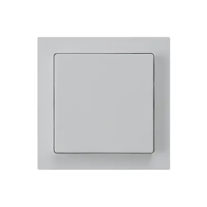 Kit frontal kallysto 60×60mm gris clair p.variateur à bouton-poussoir/Babyswitch 