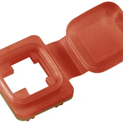 Capuchon Splash, rouge, antipouss. et codage couleur, IP54 