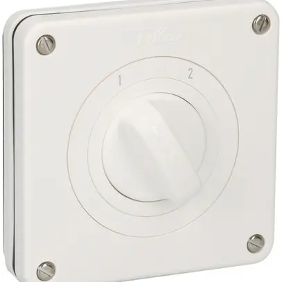 Commutatore INC contatti isol.galv.NEVO, 20A, 2P, 87×87mm, 60°, 1-2, bianco 