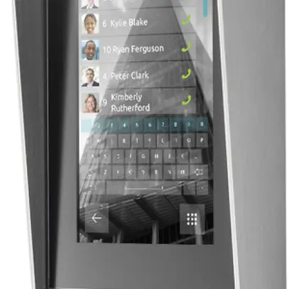 AP-Türstation Touch Net2 Entry, mit Wetterschutzgehäuse, schwarz/silber 