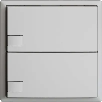 Pulsante INC KNX 2×EDIZIOdue grigio chiaro RGB senza LED 