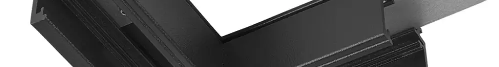 Raccordo a L SLV 48V TRACK alluminio 71×71×21.9mm standard destra nero 
