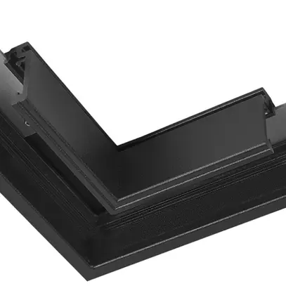 Raccordo a L SLV 48V TRACK alluminio 71×71×21.9mm standard destra nero 