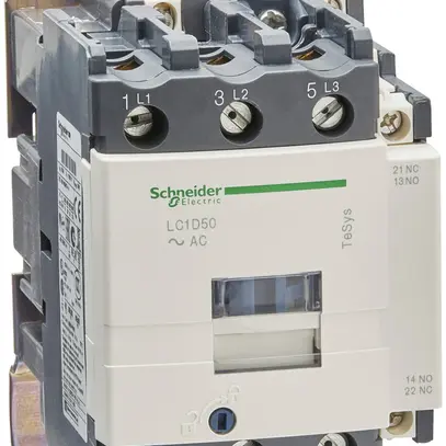 Contacteur Schneider Electric TeSys LC1D50P7 230V 50/60Hz 1F +1O 50A 