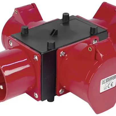 Distributore di corrente A. Steffen 3×CEE 32A 5p 415V CEE 32A IP44 