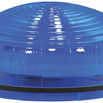 Sirène Hugentobler SIR-E LED S avec lumière, bleu, sans base, IP65, Ø92×62mm 