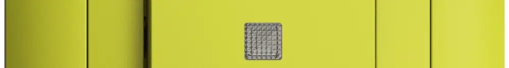 Pulsante luminoso INC EDIZIOdue A-R/1P lemon, c.lente.LED.88×88mm 
