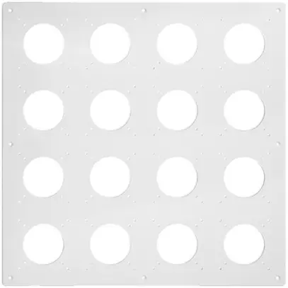 Placca di montaggio INC 4×4 Feller NEVO, per combinazione, con 16 fori NUP, grc 