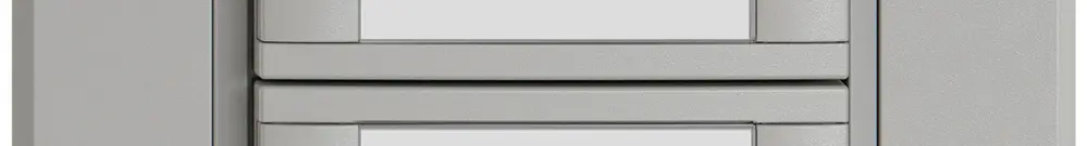 Poussoir KNX RGB ENC EDIZIO.liv SNAPFIX® capteur temp.s.LED étiqu.8× comm.1T grc 
