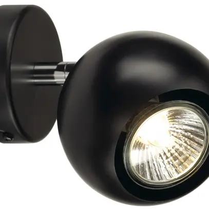 Plafonnier/Applique SLV LIGHT EYE, GU10 50W IP20 noir/chromé 