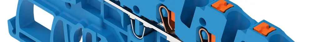 Durchgangs-Reihenklemme WAGO TOPJOB S 1.5mm² 24A Push-in 5×1 TH35 blau 