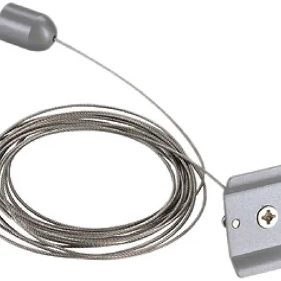 Décroche de plafond SLV pour rail conducteur 1-phase, 3m gris argenté 