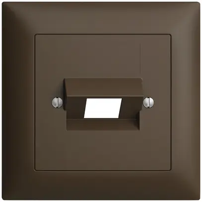 Kit frontal EDIZIOdue coffee 88×88mm 1×RJ45 