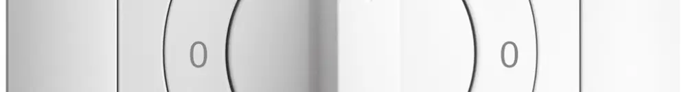 Kit frontale EDIZIOdue 0-1-0-2 88×88mm bianco per interruttore rotativo 