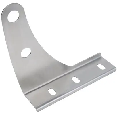 Supporto trattenere neve A12 Solar 3/4" per 2 tubi acciaio cromato Grezzo 