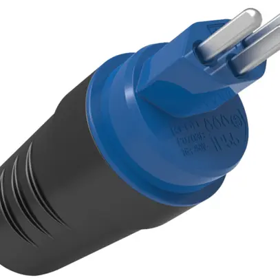 Stecker ELBRO T23 IP55 Gummi schwarz 