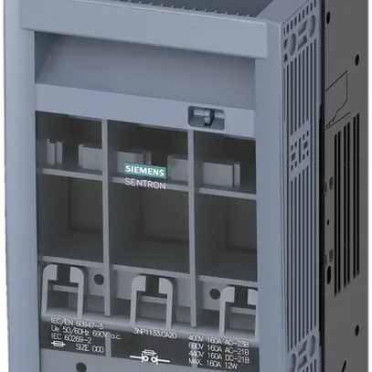 Sezionatore di carico Siemens SENTRON 3NP1 DIN-00(0) 160A 3L 45mm mt 