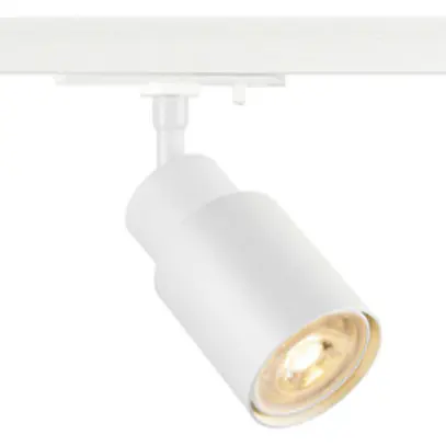 Spot SLV PURI 2.0 Tube GU10 1×6W VAR AD1PH Ø55mm blanc 