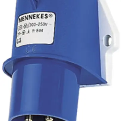 Spina murale CEE Mennekes 2LPE 16A 6h 230V IP44 
