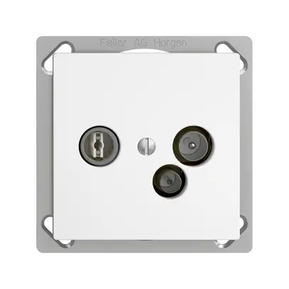 Presa dati INS TV-R DD04 5…65MHz EDIZIOdue bianco 