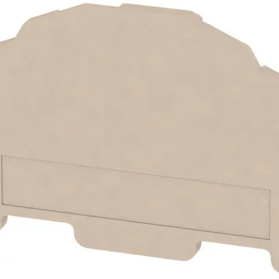 Parete d'estremità/intermedia Weidmüller ZAP/TW7 50.5×36.2mm beige 