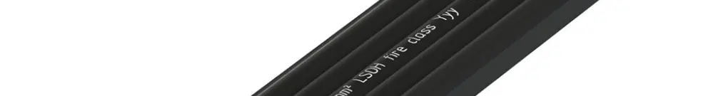 Câble plat 5G gesis® NRG BASIC, 4mm², HF, 20A, 0.6/1kV, noir 