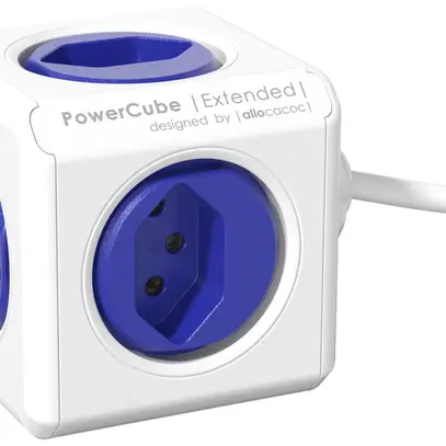Fiche multiple PowerCube Extended 4×T13 1.5m 3×1mm² bl 