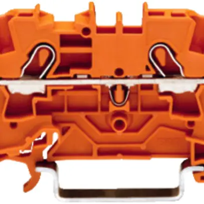 Morsetto di passaggio WAGO Top Job-S 4mm² 2L arancione serie 2004 