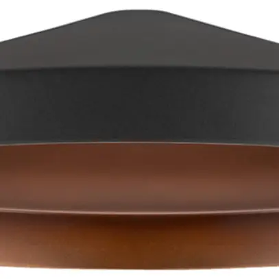 Paralume SLV LALU TETRA acciaio Ø360×89mm nero bronzo a tinta unita 