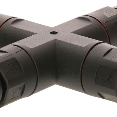 Raccordo di cavo MH devirata X 3×0.5…2.5mm² Ø6.5…11mm Ø30×147×147mm IP68 nero 