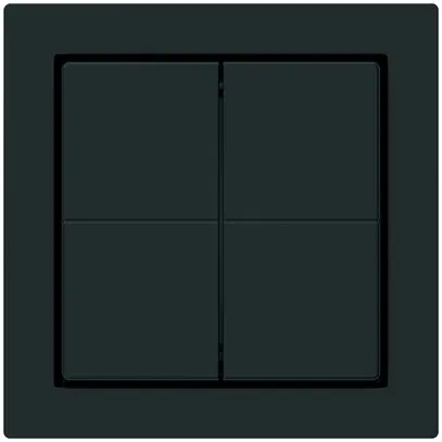 Pulsante senza fili Friends of Hue KAL, 4×, 60×60mm, nero 