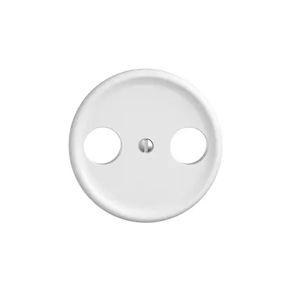 Placca frontale STANDARDdue bianco per R/TV 