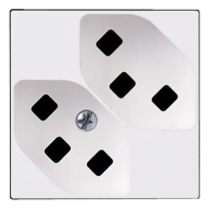 Presa INS ATO 2×T23 bianco 2moduli 