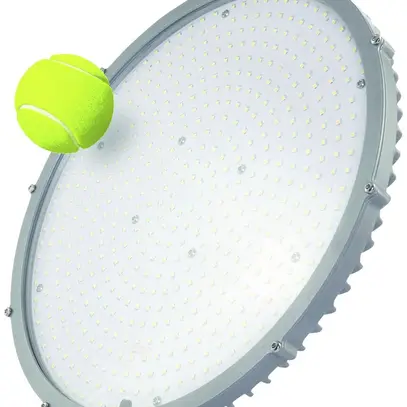 LED-Strahler DOTLUX LIGHTSHOWERevo-ball 135W, 5000K, Ø370×130mm, dimmbar DALI 