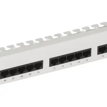 Panneau vocal 19" ITplus, 1UH, 25×RJ45, UTP, gris 
