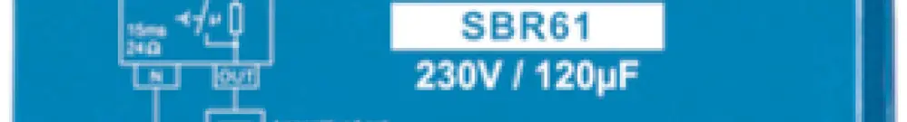 Relè limitazione corrente AMD Eltako 120µF, SBR61-230V 