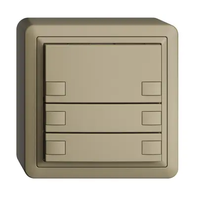 Poussoir KNX RGB AP EDUE, 250mW, s.LED, 6×poussoir, comm.1×touche, sa 